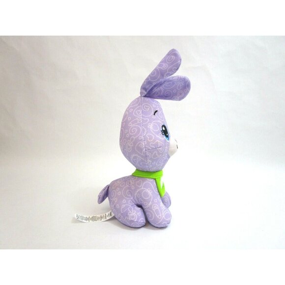 Bunny Rabbit 7" Plush Fisher Price Doodle Babies Purple Washable Stuffed Animal - Picture 4 of 9